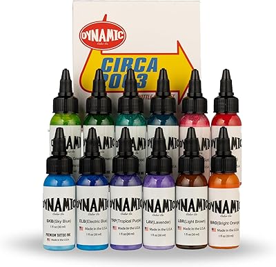 Dynamic Color Co Circa Color Tattoo Ink Set 1oz - 12 Colors