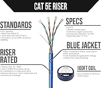 Voltive Cat5e Riser Ethernet Cable 100ft — image 2