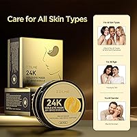 ZZILME 24k Gold Under Eye Patches, 60 Pcs — image 7