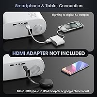 HOMPOW C10 Native 1080P Bluetooth Projector — image 3