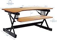 Rocelco 32″ Height Adjustable Standing Desk Converter — image 3