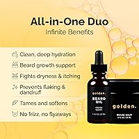 Golden Grooming Beard Bundle for Black Men 2oz Balm & 1oz Oil — image 2