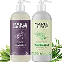 Maple Holistics Tea Tree Sage Shampoo and Conditioner Set, 8oz — image 1