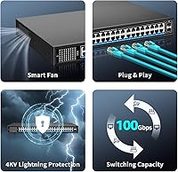 NICGIGA GS4802P 48-Port Gigabit PoE+ Switch — image 6