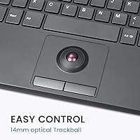 Perixx PERIBOARD-538 US Wired Compact Keyboard with Trackball — image 4