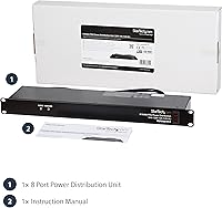 StarTech.com RKPW081915 8-Outlet 1U Rack Mount PDU Power Strip — image 6