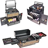 SHANY Rebel Series Pro Makeup Artists Rolling Train Case - Provocative Rose — image 9