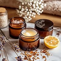 KEYWING 1oz Amber Glass Jars, 36 Pack — image 6