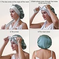 ZIMASILK 100% Mulberry Silk Bonnet for Sleeping Women — image 4