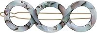 France Luxe Triple Circle Tige Boule Barrette - South Sea — image 1