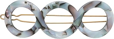France Luxe Triple Circle Tige Boule Barrette - South Sea