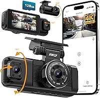 iiwey N7 3-Channel Dash Cam with 128GB SD Card — image 1