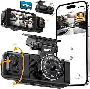 iiwey N7 3-Channel Dash Cam with 128GB SD Card Review