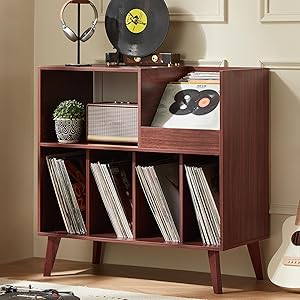 LELELINKY Large Record Player Stand Review