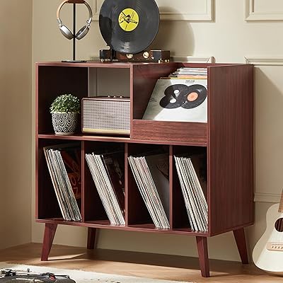 LELELINKY Large Record Player Stand