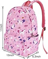 LI-LOVE Pink Unicorn Backpack for Girls — image 2