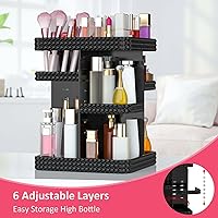 BOCONY Rotating Makeup Organizer - Black — image 4