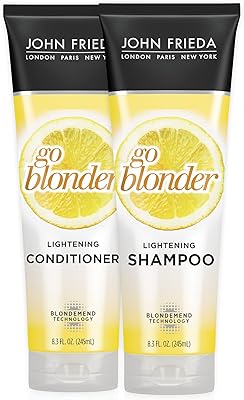 John Frieda Sheer Blonde Go Blonder Shampoo and Conditioner Set, 8.3oz