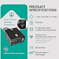 LiteFuze LT-3000UD Voltage Converter Transformer — image 3