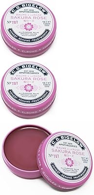 C.O. Bigelow Sakura Rose Salve Tins 0.8 oz Pack of 3