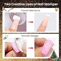 Beetles Nail Stamp Gel 16Pcs French Tip Nail Stamp Kit — image 5