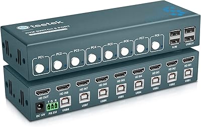 Steetek USB 2.0 HDMI KVM Switch 8 Port