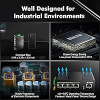MokerLink 5-Port Gigabit Industrial Ethernet Switch — image 4