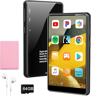 XBENDON M1 MP3 Player with Bluetooth and WiFi, 96GB Storage