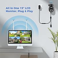 Hiseeu WK-15V-4HD405 15″ LCD 4-Camera 3TB Wireless Security System — image 3