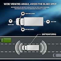 Ciascy 4K Backup Camera 4 Channel 360 Dash Cam with 10.36″ Quad Split Touch Screen — image 3