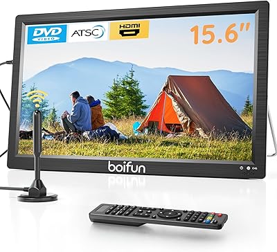 BOIFUN 15.6″ Portable TV with DVD Player