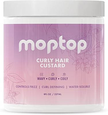 MopTop Curly Hair Gel Custard 8oz - Citrus Kumquat