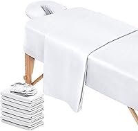FACULX 12 Pcs 4 Sets Premium Microfiber Massage Table Sheet Set — image 1