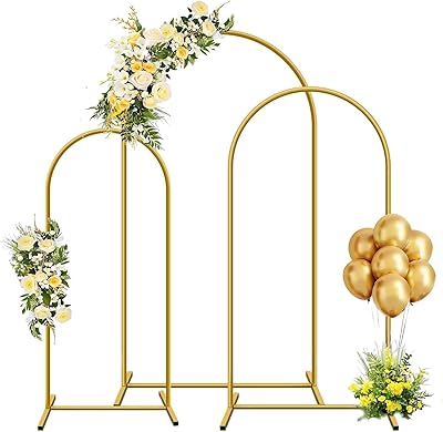 YAYOYA Metal Arch Backdrop Stand Set (4/5/6 ft)