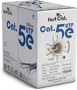 fast Cat. Cat5e Ethernet Cable 1000ft - 24 AWG, CMR Review