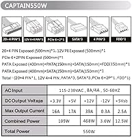 Apevia CAPTAIN550 ATX Power Supply — image 5