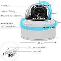 Vonnision H.265 HD 1080P Security POE PTZ Dome Camera — image 5