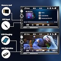 AMPrime Double Din Car Stereo with Bluetooth 7-inch Touch Screen — image 6