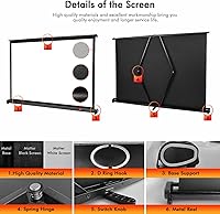 Tecdigbo 40-inch Portable Projection Screen — image 3