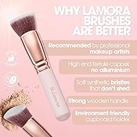 Lamora Kabuki Makeup Brush Set - 10 Pc Collection — image 5