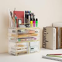 Delamu 3-Tier Makeup Organizer with Drawers — image 8