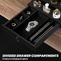 upcessory Cologne Organizer for Men, 5 Tier Black Shelf — image 2