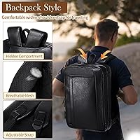 STUERY Faux Leather Messenger Bag for Men 17-17.3 Inch — image 5