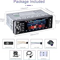 METEESER Single Din Car Stereo with Apple Carplay Android Auto — image 7