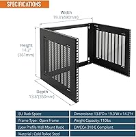 Tecmojo 8U Wall Mount Rack — image 2
