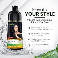 Herbishh Hair Color Shampoo - Blue Black, 500mL — image 6