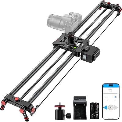 Zecti Motorized Camera Slider 47″