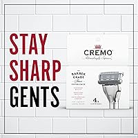 Cremo Astonishingly Superior Razor Refills & Tortoise Shell Razor Kit (4 Pack) — image 3