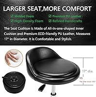 McDooFly Rolling Salon Stool Chair with Back Support — image 7