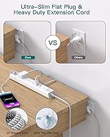 Addtam 10Ft Surge Protector Power Strip AD313C2 — image 4